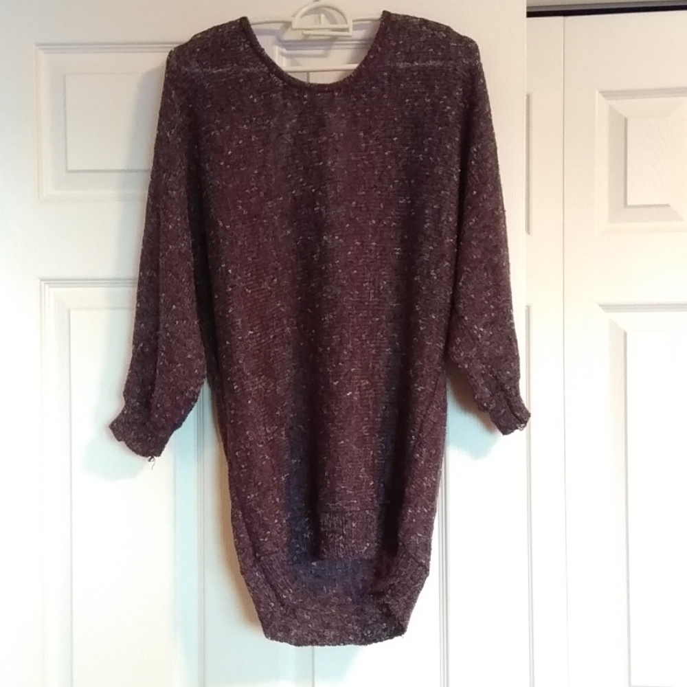103. Kismet Purple with Tie Back Sweater XL